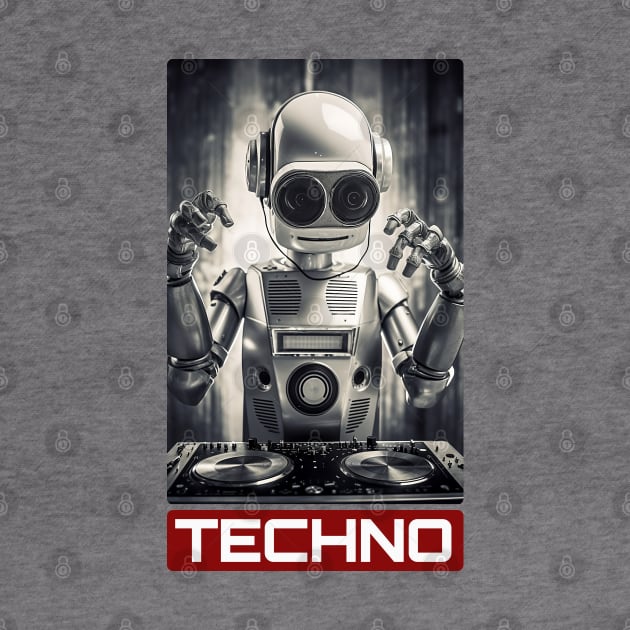 Techno Robot DJ by Dazed Pig